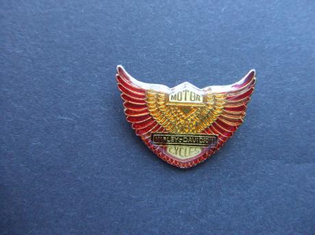 Harley Davidson motor logo rood-geel